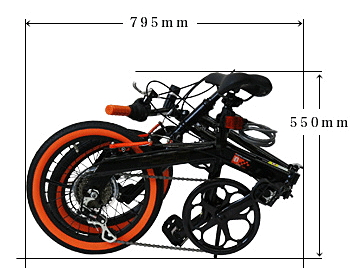 折りたたみ自転車ドッペルギャンガーDOPPELGANGER-FD20 16インチアルミ