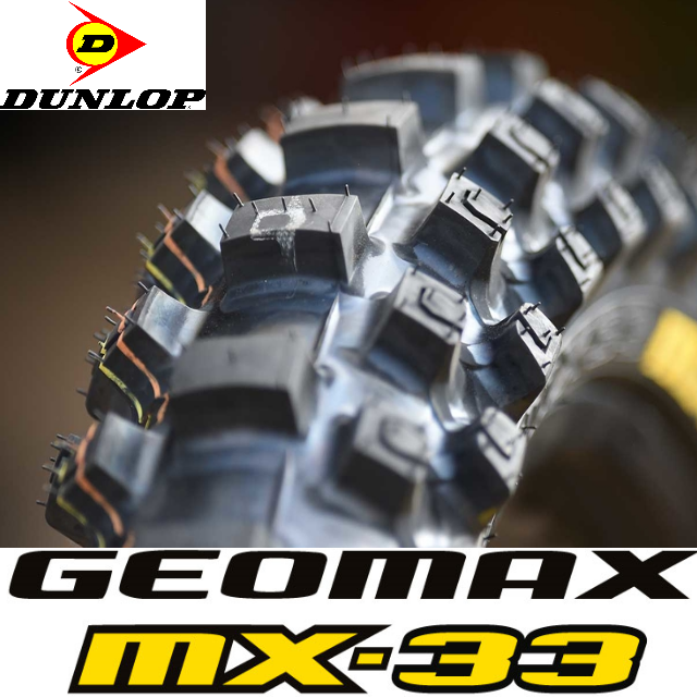 Dunlop MX33 Soft Tyre - Rear - 120/80-19 [63M] | MCAS