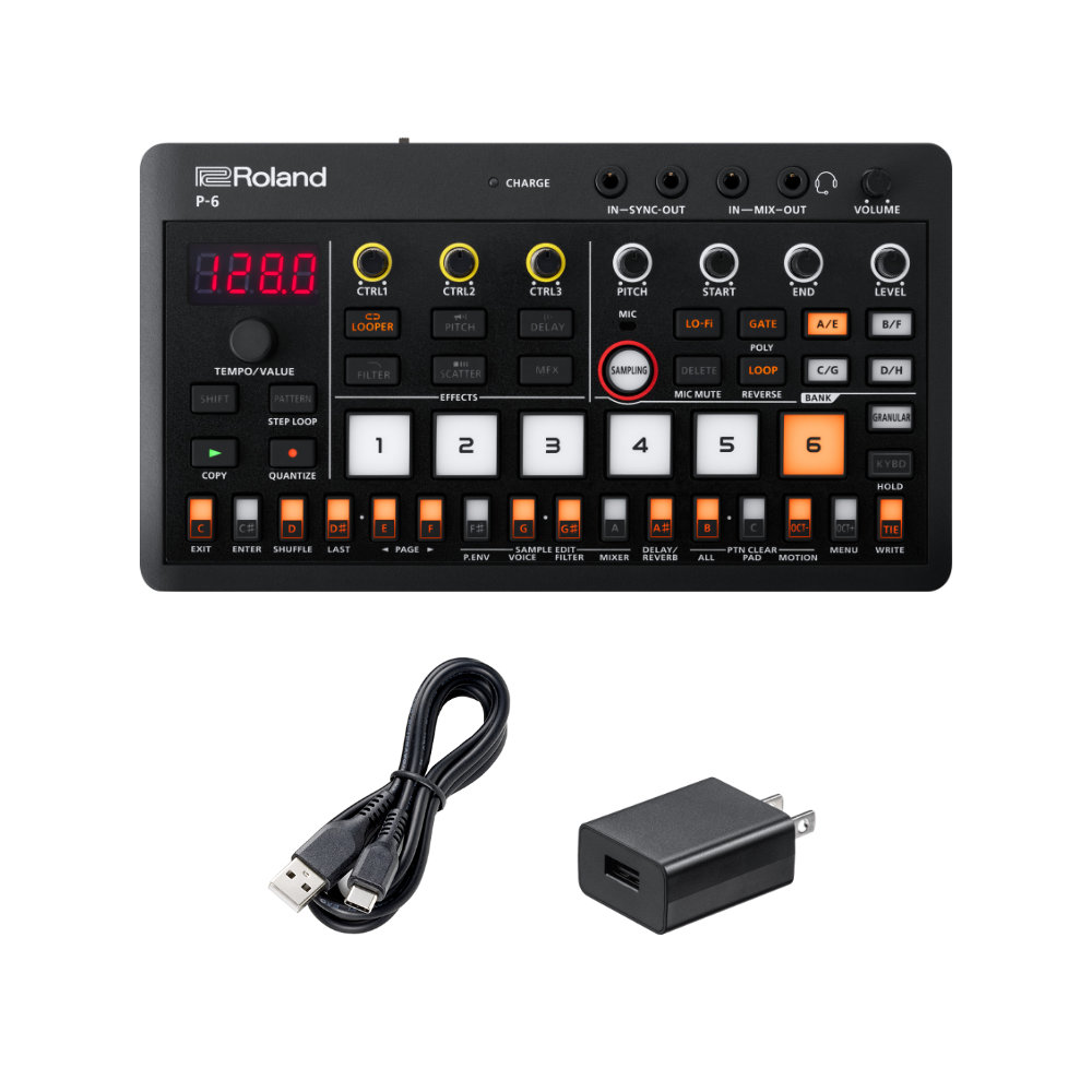 Roland AIRA サンプラー P-6 USB充電器セット【福山楽器センター】