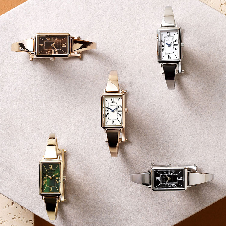 新コレクション『 Tsuki ツキ 』 よりスクエアバングルウォッチ「月華