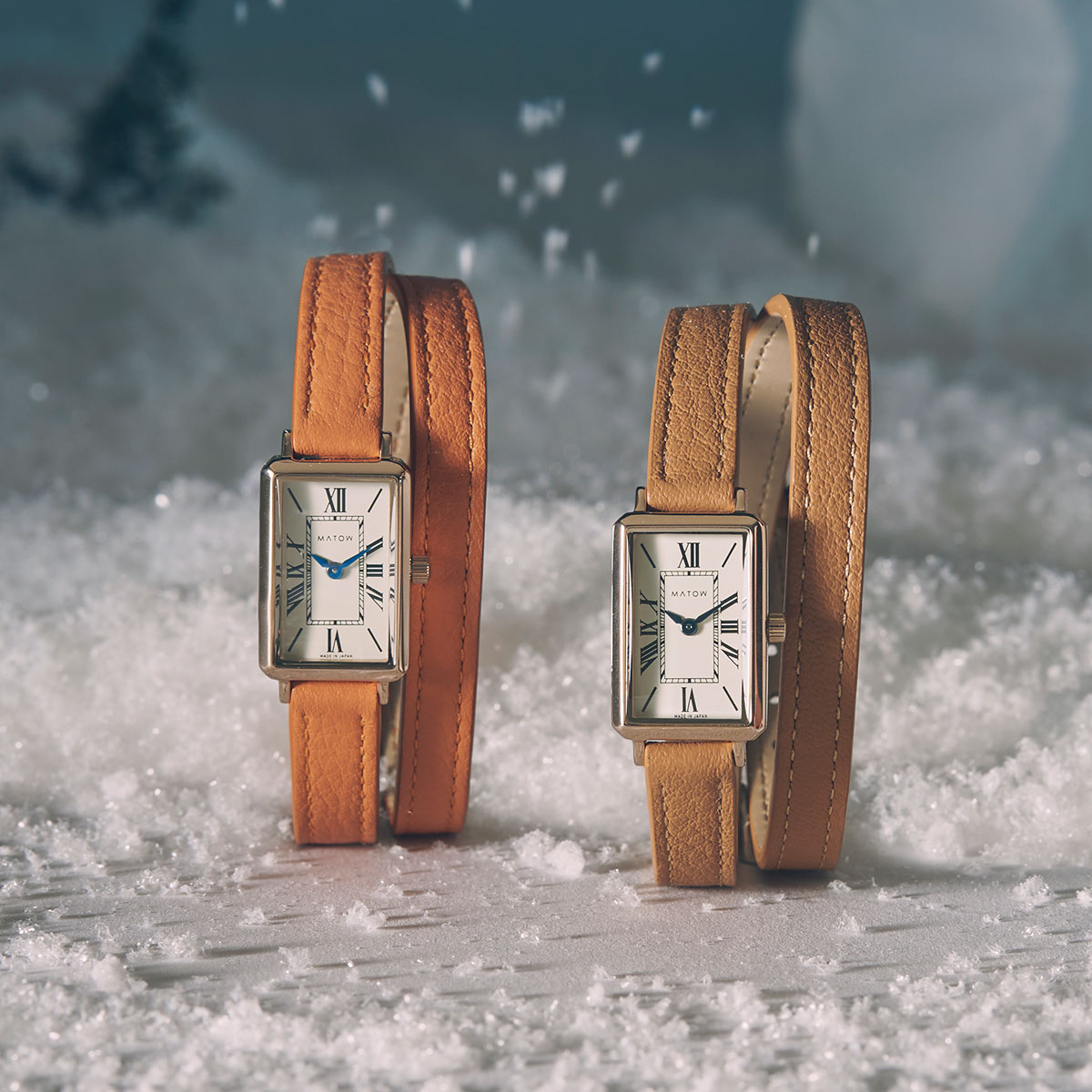 Tsuki Collection 新作腕時計– 2重レザーストラップで纏う、月の