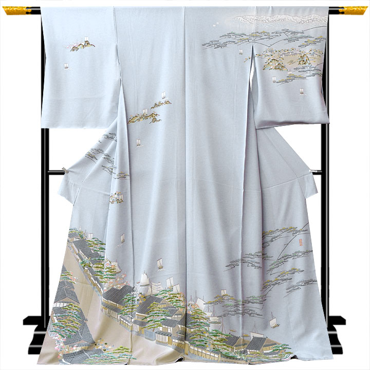 本加賀友禅 松井眞夫 特撰訪問着【東岩瀬 富山】 [241121-ho-1