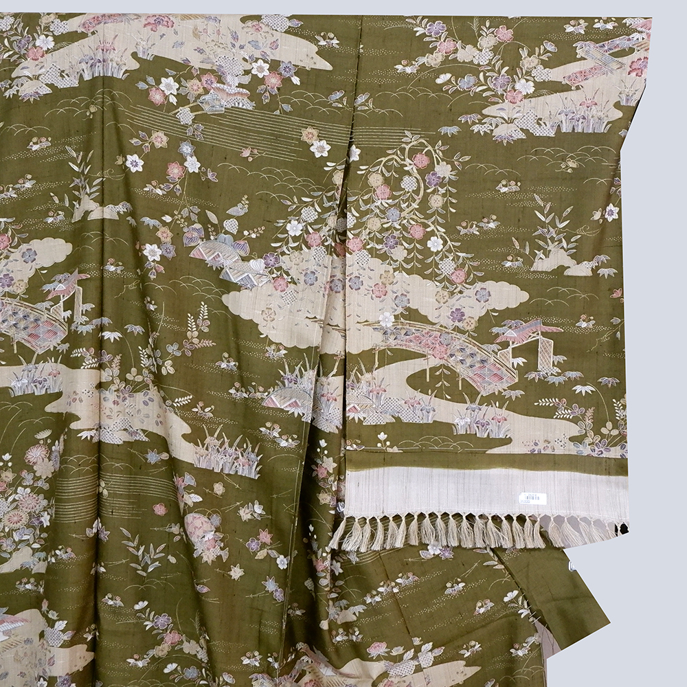 しょうざん 生紬訪問着【茶屋辻】 [250824-sho-1] - ￥258,000 : 着物