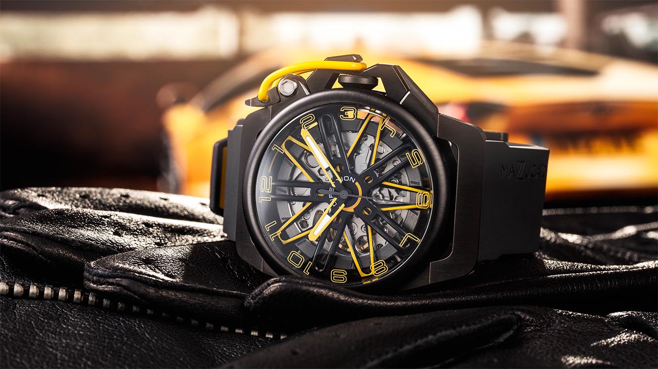 RIM GT Ø42mm Black Yellow | Mens Luxury Watches | Italian Designed