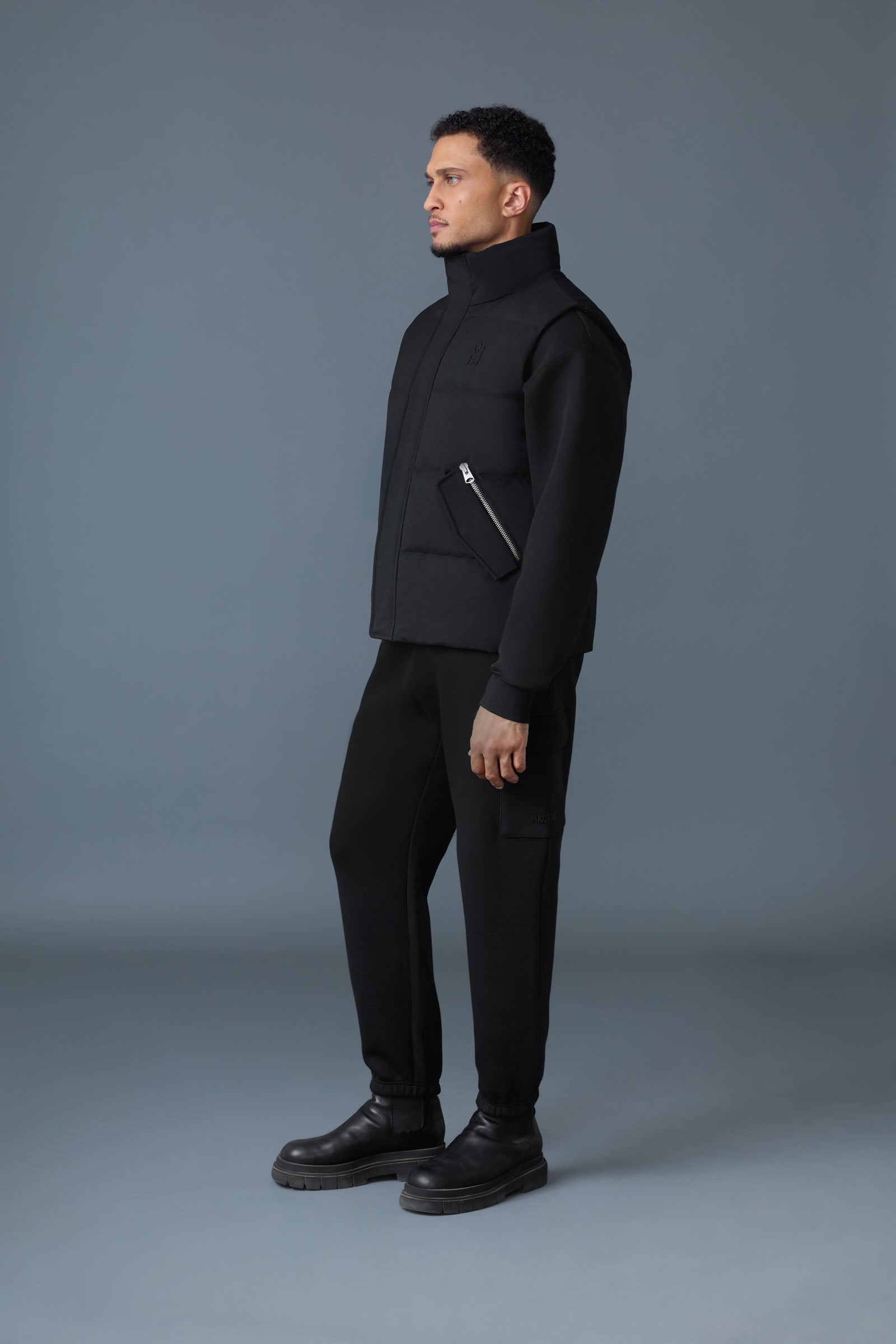 Joseph, Nordic Tech down vest with funnel collar for men | Mackage® US