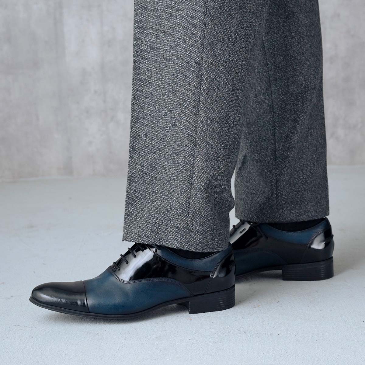 ランバンコレクション LANVIN COLLECTION 異素材MIXストレートチップ