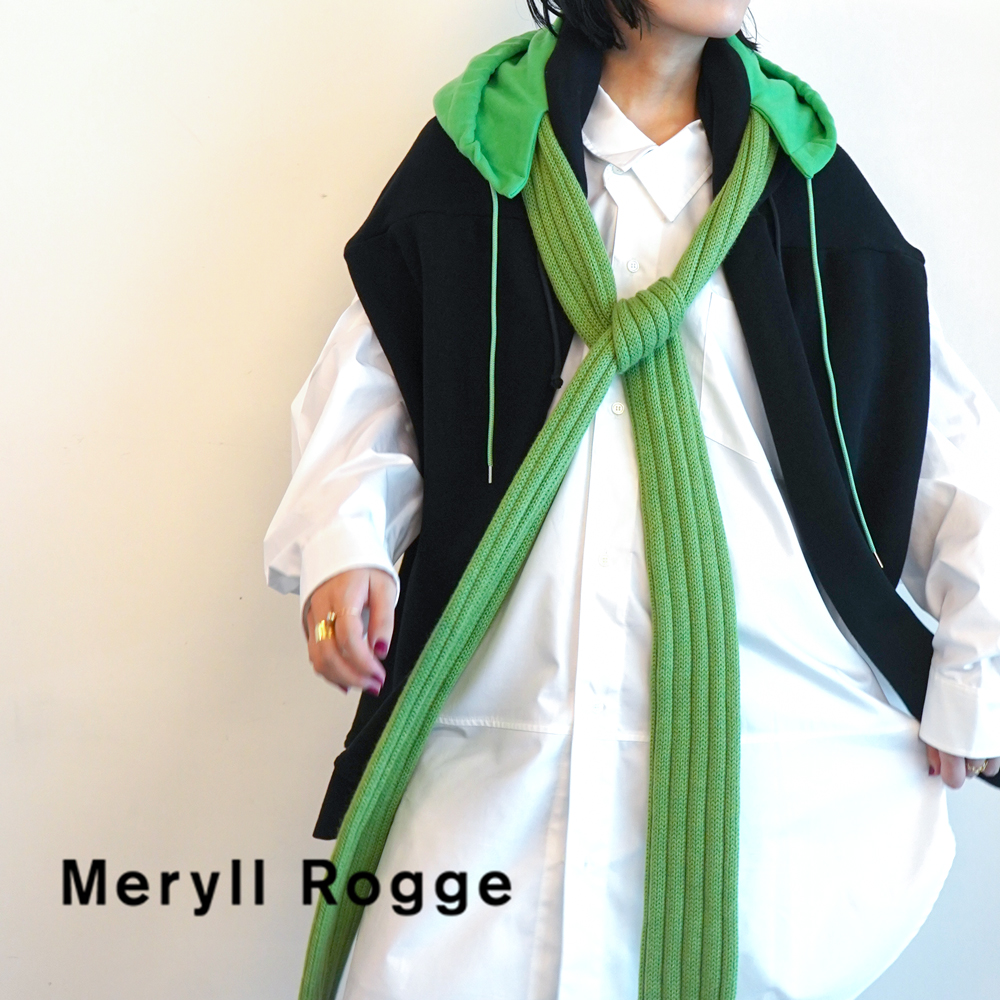 Meryll Rogge ​/ 新作アイテム入荷 “HOOD W/SLEEVES AND SCARF(BLACK