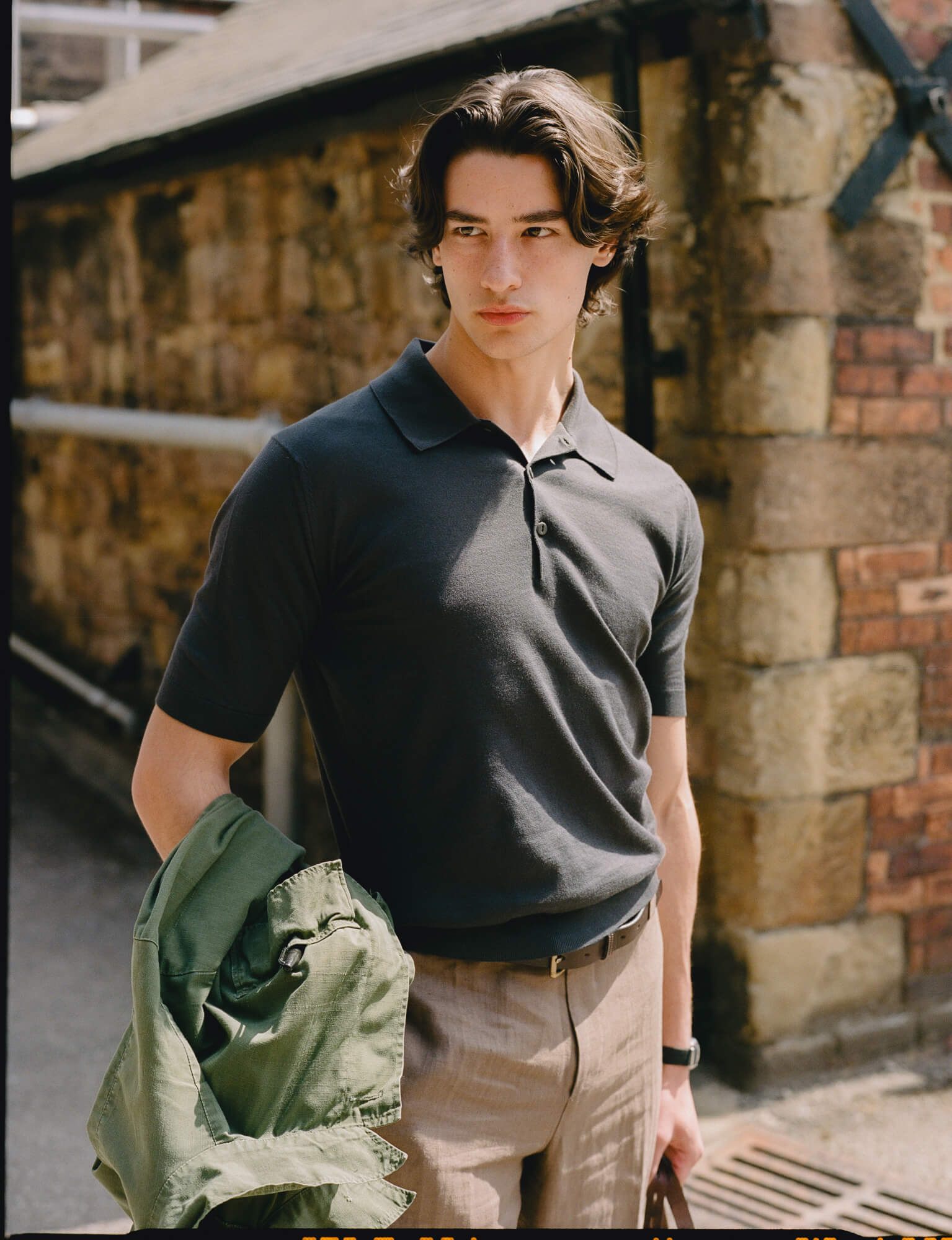 Malloch's x John Smedley Brown Cromford Sea Island Cotton Polo Shirt