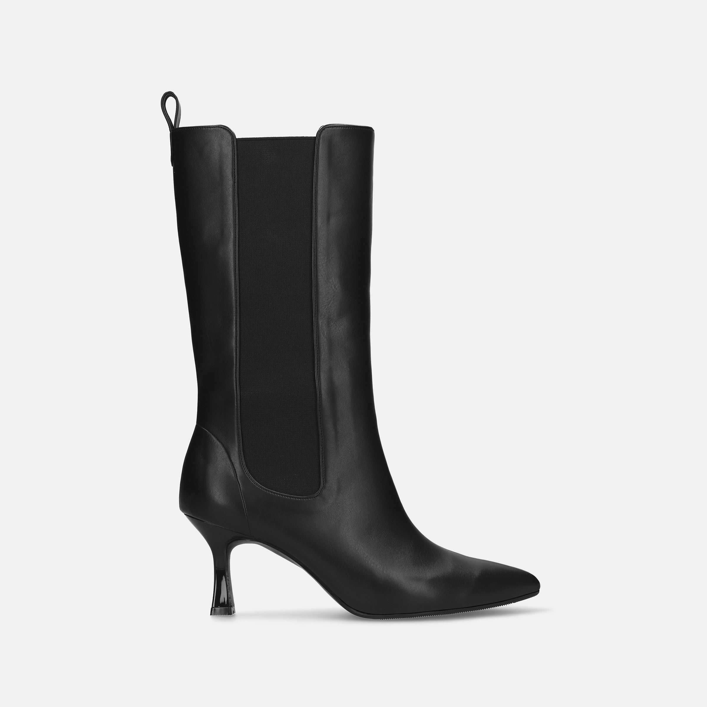 ラストワン50%OFF：サイドゴア ミドルブーツ（m72009）ブラック