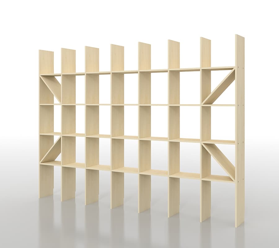 オープン棚 壁面本棚|本棚の通販はマルゲリータ