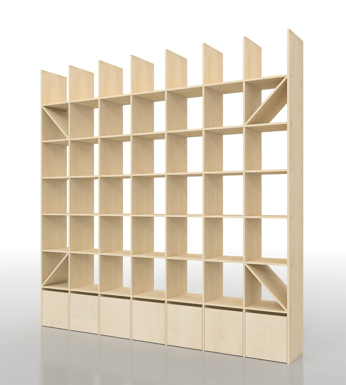 キャスター付き収納ボックス 奥行350mm専用 | Shelf 壁一面の本棚