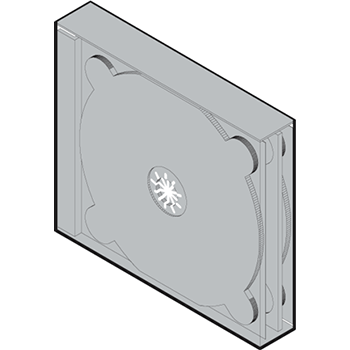 CDプラケース（ジュエルケース）4枚用 24mm厚 100枚セット|メディア