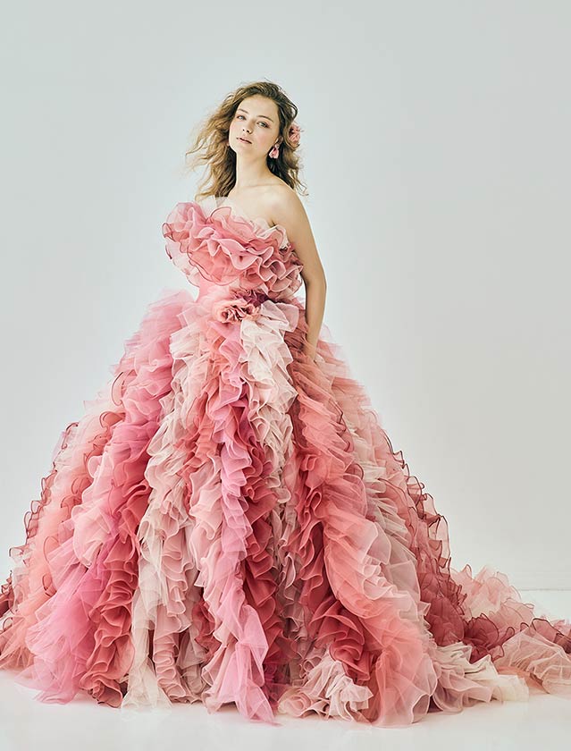 MAR0113 pink | ウエディングドレス『マリアローザ（MARIAROSA）』