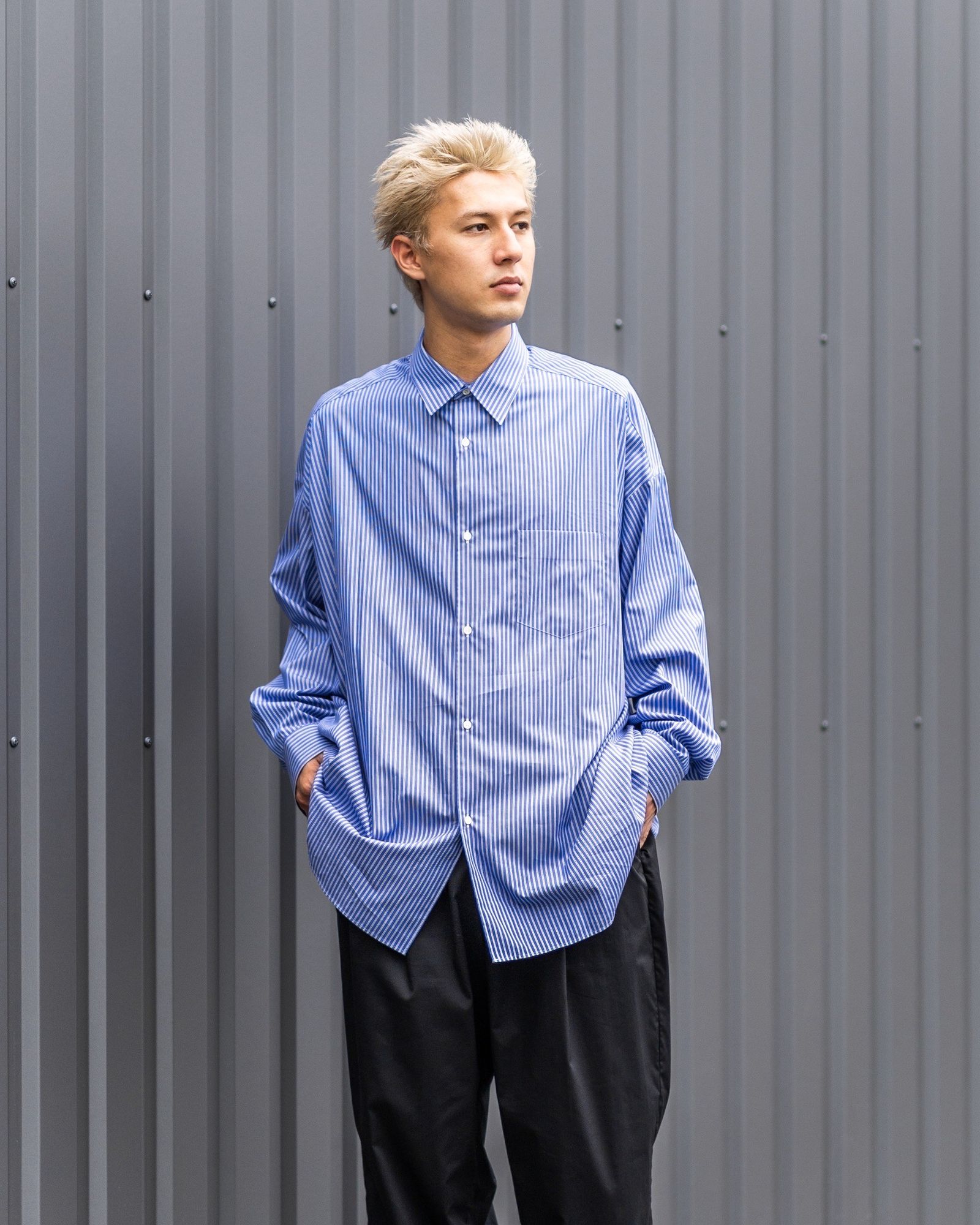 Graphpaper - グラフペーパー SIDOGRAS L/S Oversized Regular Collar