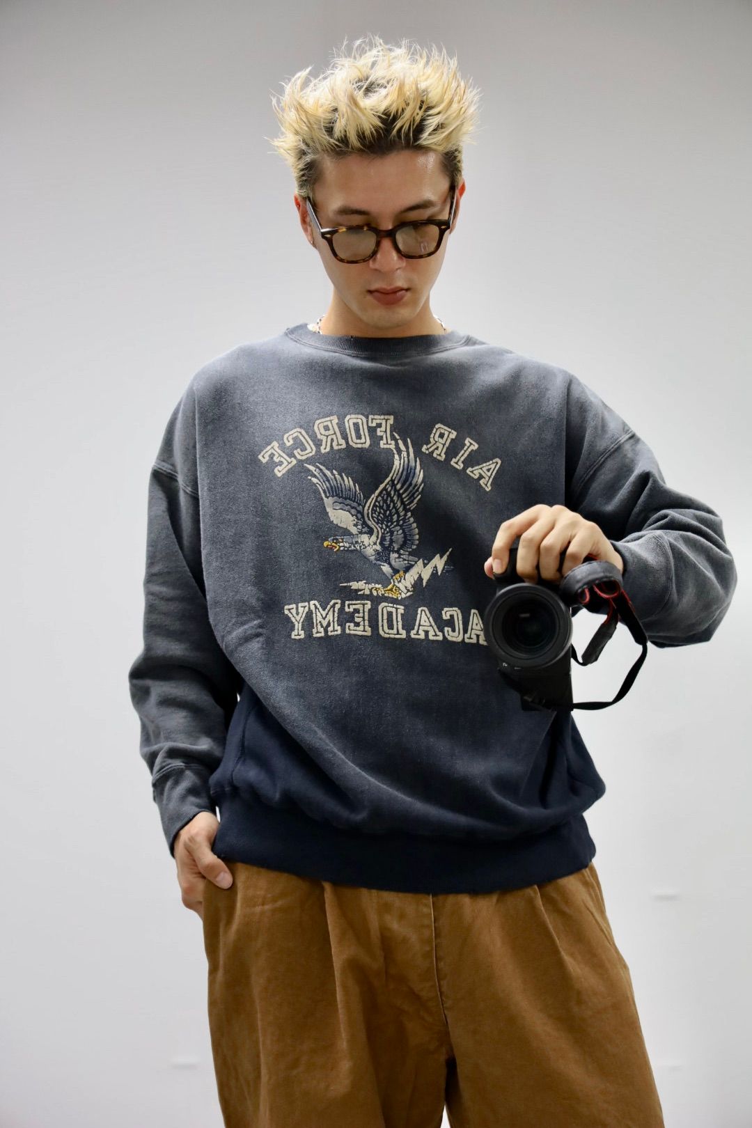BOWWOW - BOW WOW 25FWバウワウ U.S. AIR FORCE EAGLE SWEATSHIRT AGED