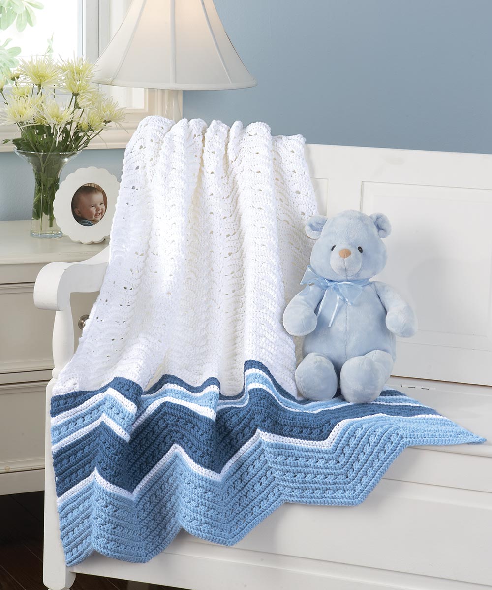 Rippled Waves Blanket Pattern – Mary Maxim
