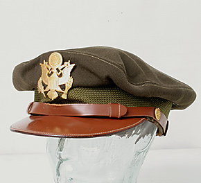 US AAF(米陸軍航空隊) WWII 将校 OD・クラッシュキャップ/バック