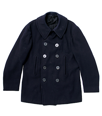 US NAVY(米海軍) 40's Pコート/10ボタン/サイズ：40/実物・良の上