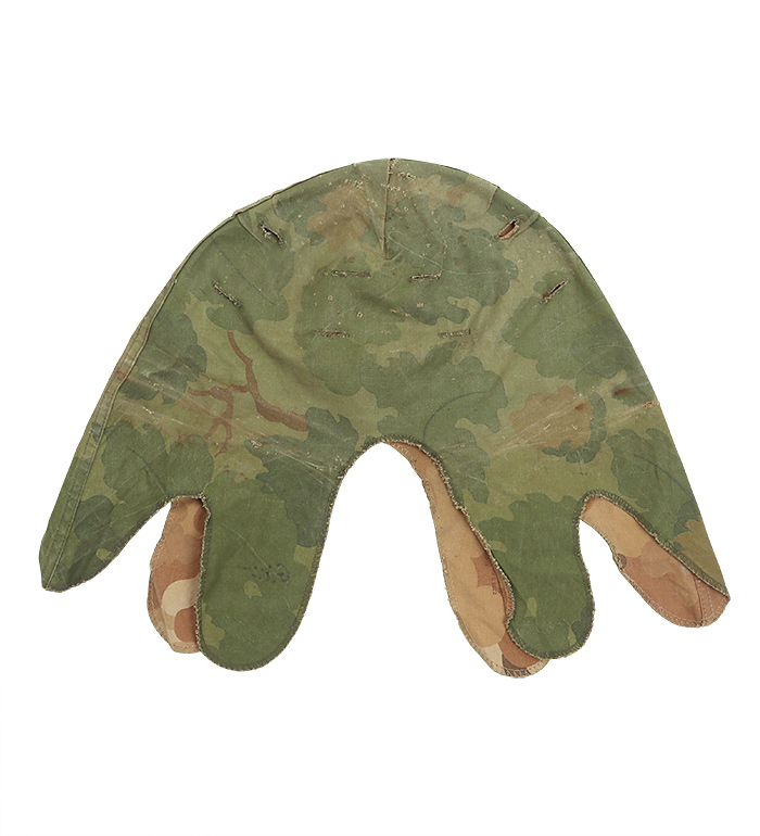 US(米軍) NAM戦 ミッチェルパターンカモ ヘルメットカバー/実物・良の上