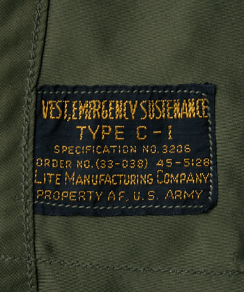 US AAF(米陸軍航空隊) C-1 サバイバルベスト/実物・極上