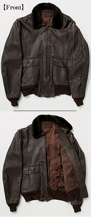 US NAVY(米海軍) 40's G-1 フライト・ジャケット/55J14(AER)/CONTRACT