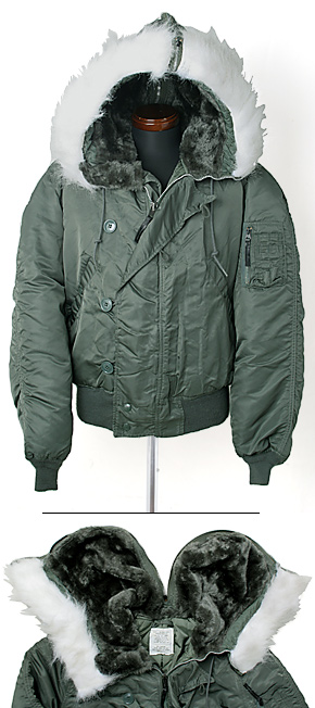 USAF N-2B フライト・ジャケット/ナイロン生地モデル/ALPHA社・80～90