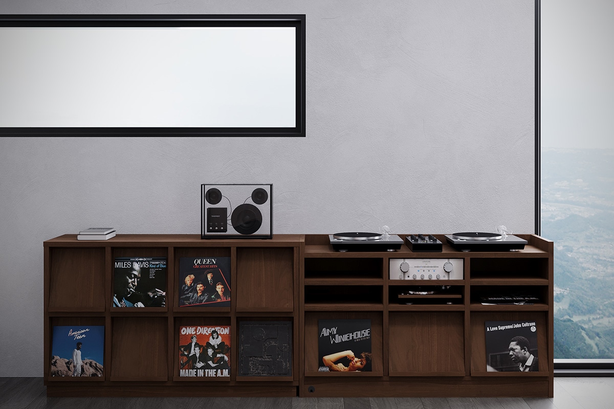 KOROVA RECORD RACK(4列3段 : 幅150 × 奥行47 × 高さ134 cm)の通販