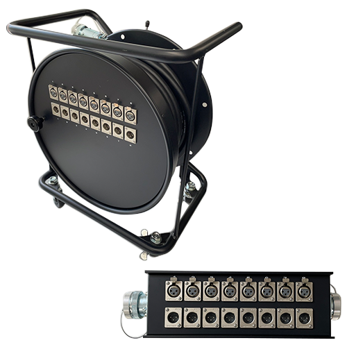 CANARE 8ch マルチケーブル 30m コネクタボックス付リールタイプ