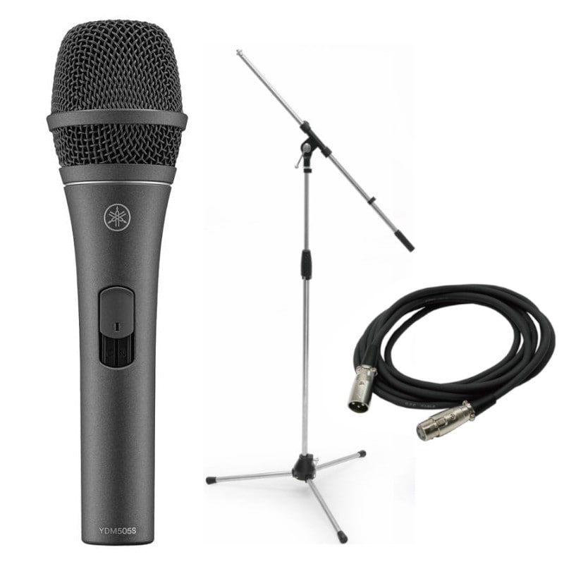 ダイナミックマイク スイッチ付 YAMAHA ヤマハ YDM505 S ブラック + 5m