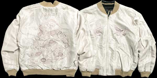 テーラー東洋スカジャン/舞妓×鷹龍サテンスカ/NO180・tt11591-119