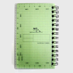 防水メモ帳 横開き