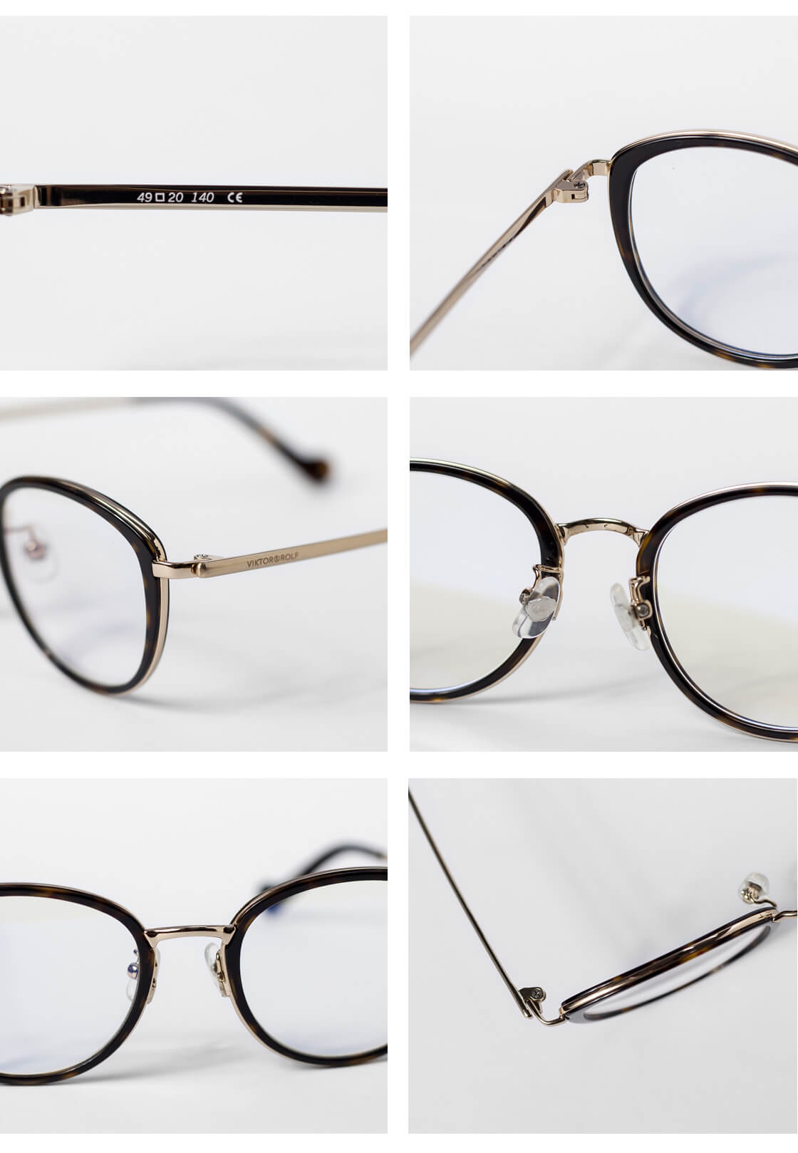 VIKTOR＆ROLF ヴィクター＆ロルフ フォックスフレーム メガネ 度付き