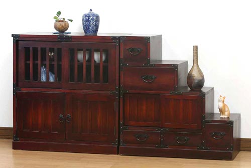 民芸調 階段箪笥 右下がりを激安で販売する京都の村田家具