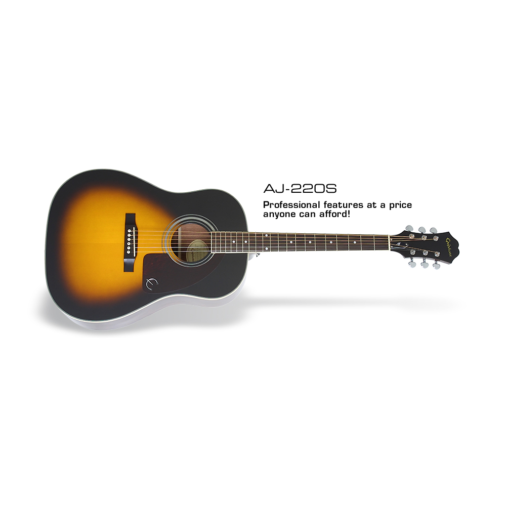 Epiphone Acoustic Guitar AJ-220S for best price online in India