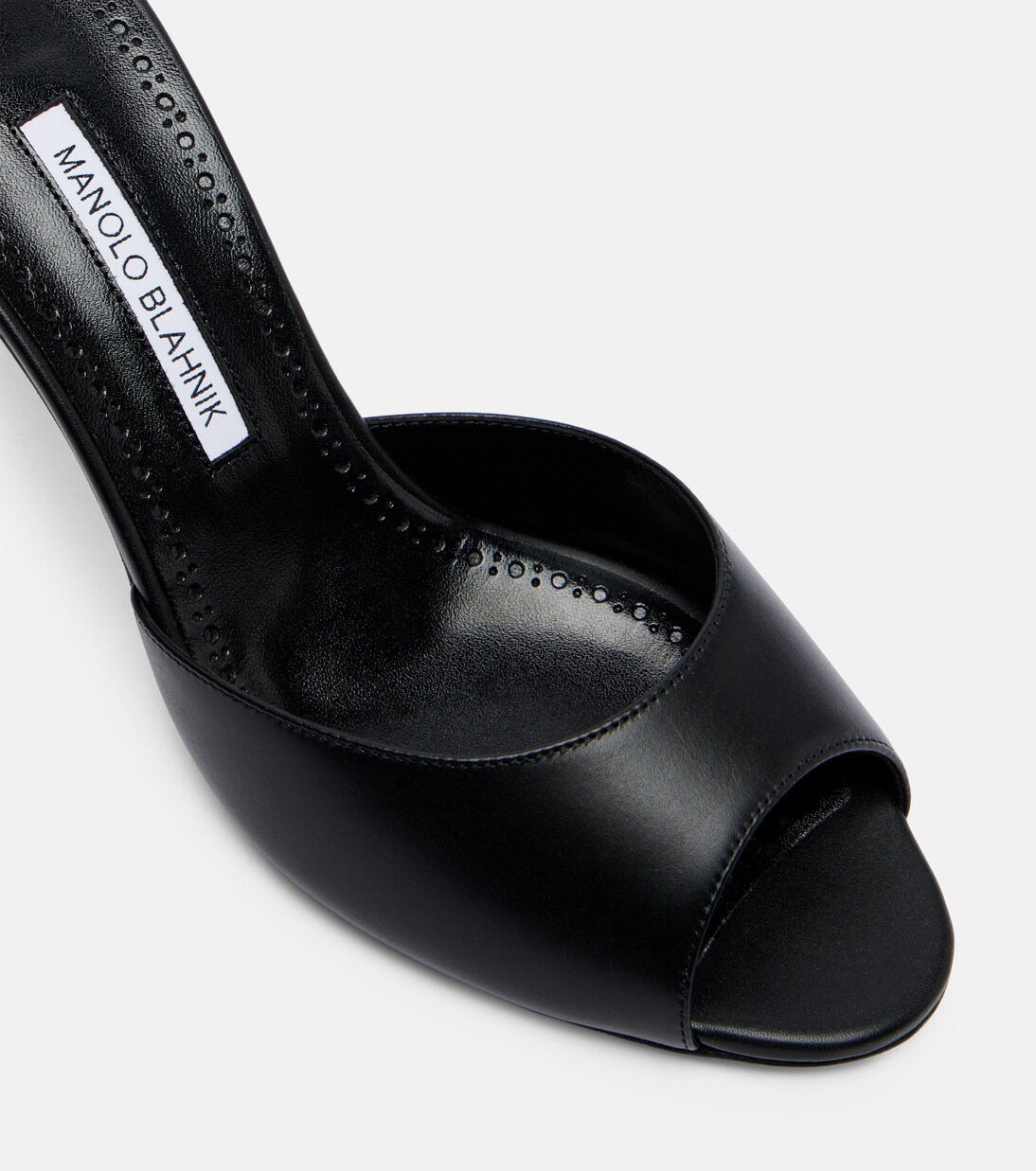 Jada 70 leather mules in black - Manolo Blahnik | Mytheresa