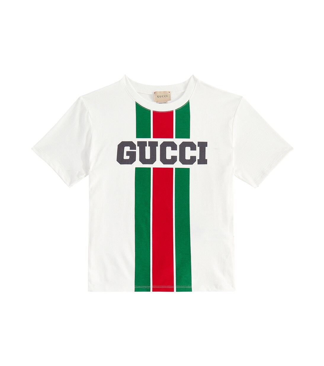 Printed cotton T-shirt in white - Gucci Kids | Mytheresa