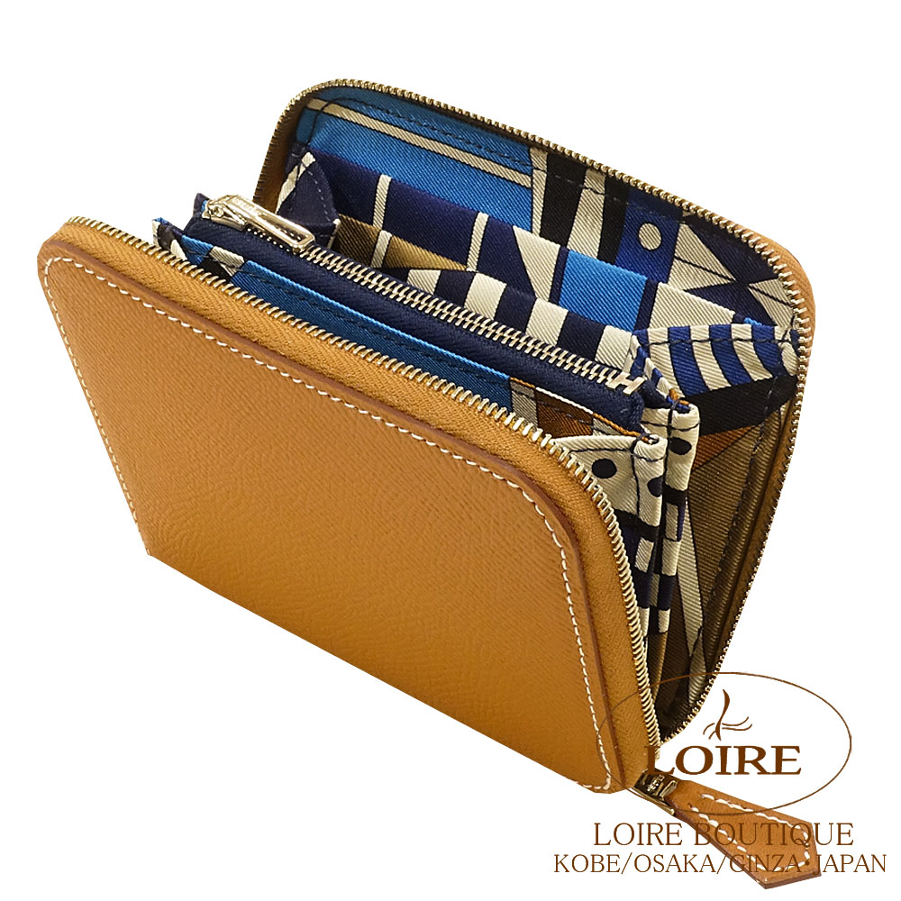 HERMÈS エルメス アザップ シルクイン コンパクト ゴールド エルメス アザップ シルクイン コンパクト ゴールド/ ヴェールフィズ