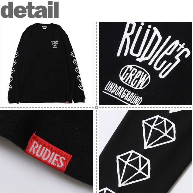 ルーディーズ) RUDIE'S DRAWING LS-T (LS:TEE)(85733-BK) ロンT 長袖 T