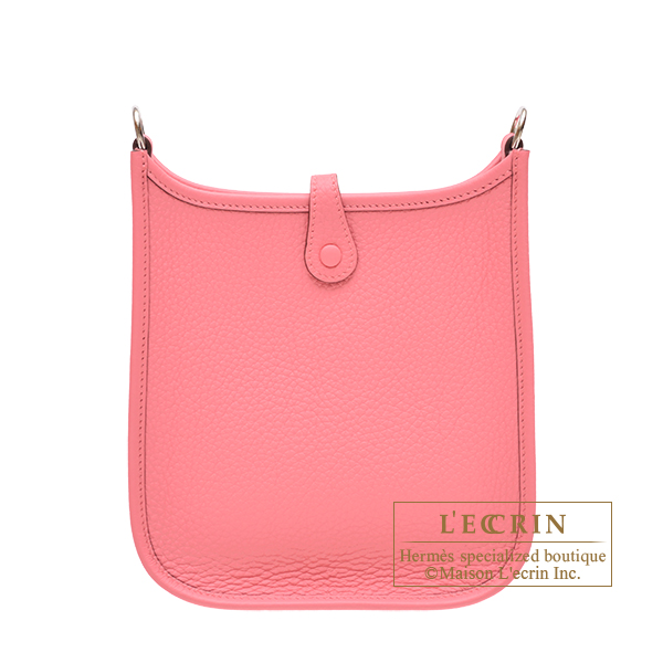 Hermes Evelyne Amazon bag TPM Rose azalee/ Rouge pivoine Clemence