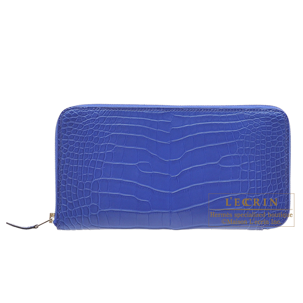 エルメス アザップロング ブルーエレクトリック クロコダイル