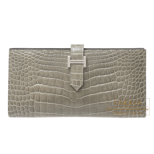 エルメス ベアンスフレ トゥルティエールグレー クロコダイル