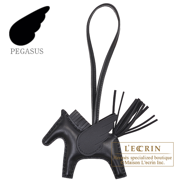 エルメス ロデオチャームペガサスPM ブラック アニョーミロ/スイフト