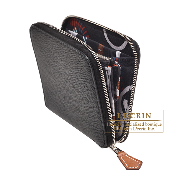 エルメス アザップ シルクイン コンパクト ブラック/ ブラック ヴォー