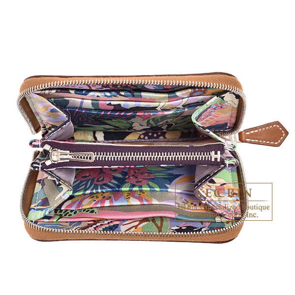 エルメス アザップ シルクイン コンパクト ゴールド/ カシス ヴォー