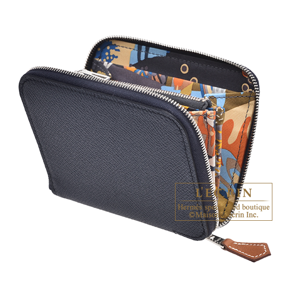 エルメス アザップ シルクイン コンパクト ブルーインディゴ/ キャバン