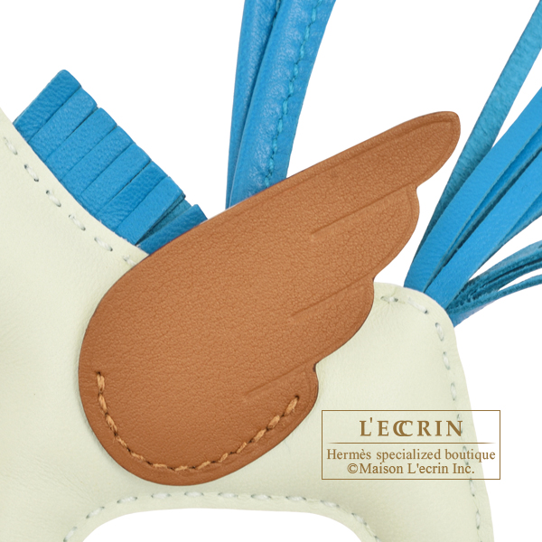 エルメス ロデオチャームペガサスPM ヴェールフィズ/ブルーザンジバル