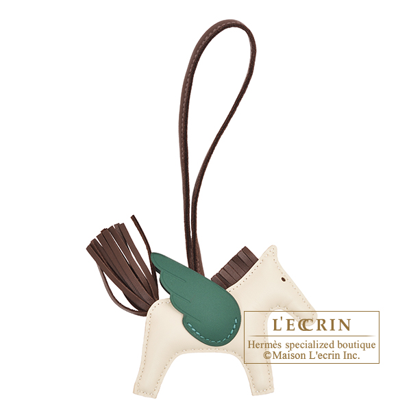 エルメス ロデオチャームペガサスPM クレ/ショコラ/ヴェールモワイヤン