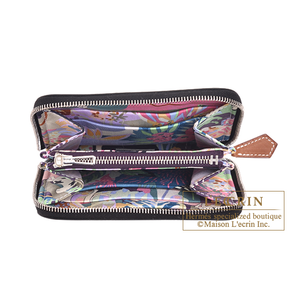 エルメス アザップ シルクイン コンパクト ブラック/ カシス ヴォー