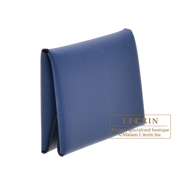 エルメス カルヴィ デュオ ディープブルー マダム シルバー金具