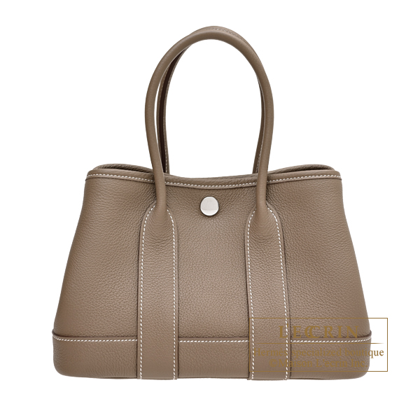 エルメス ネオガーデン23 エトゥープ トゴ シルバー金具 | エルメス